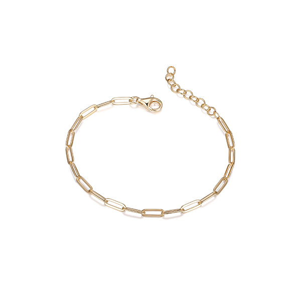 Elegant Paperclip Link Bracelet for Women