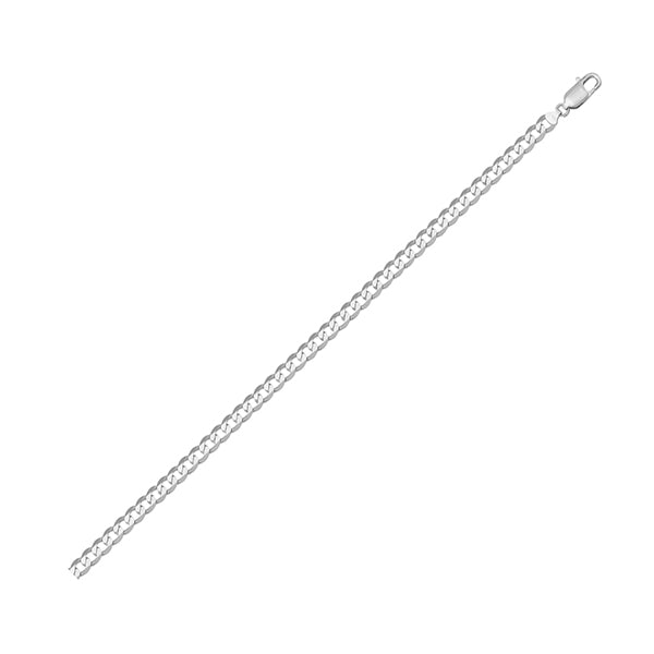 18K White Gold Open Link Bracelet