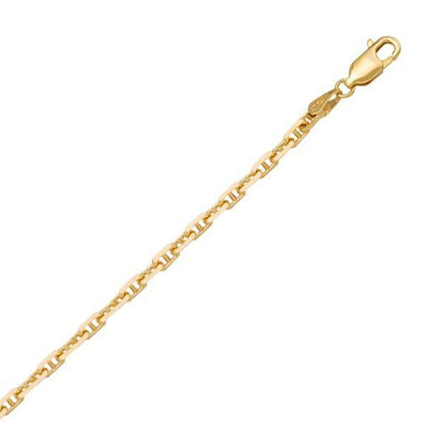 14K Yellow gold Flat Anchor Bracelet