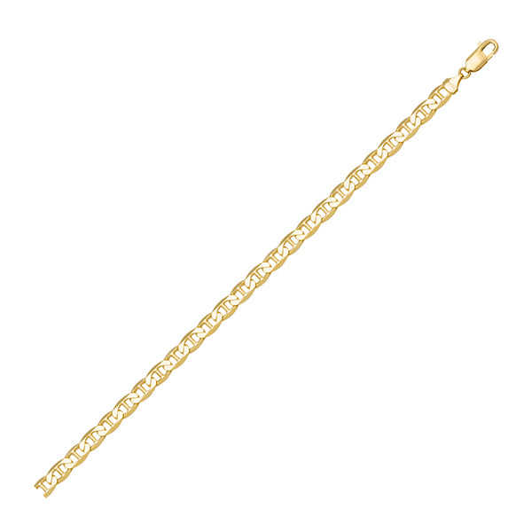 18K Gold Flat Anchor Bracelet