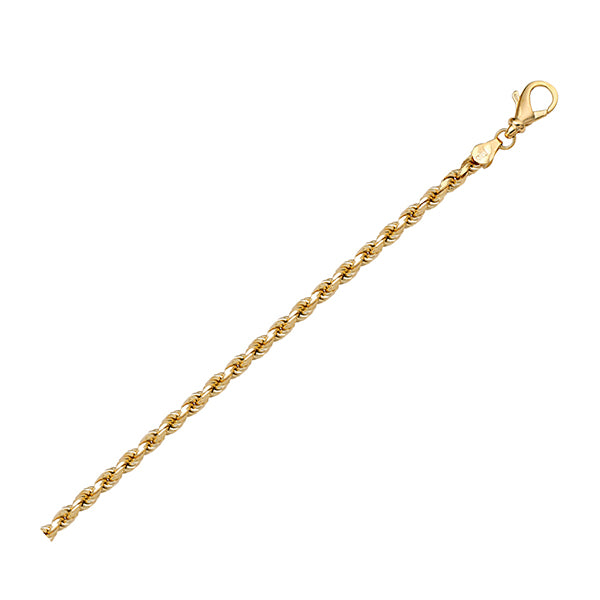 Elegant 18k Rope Bracelet
