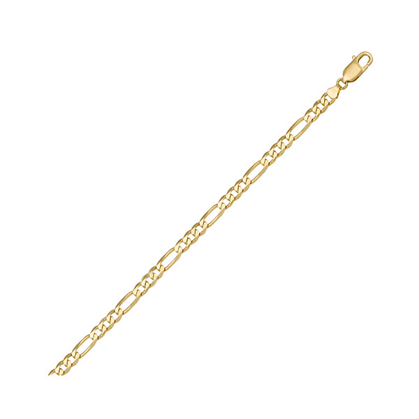 Elegant 18K Gold Hollow Figaro Bracelet