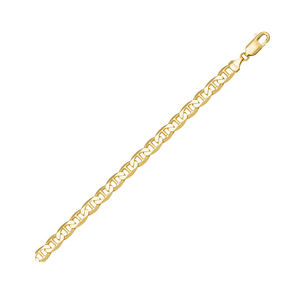 Elegant Real Gold Hollow Flat Bracelet