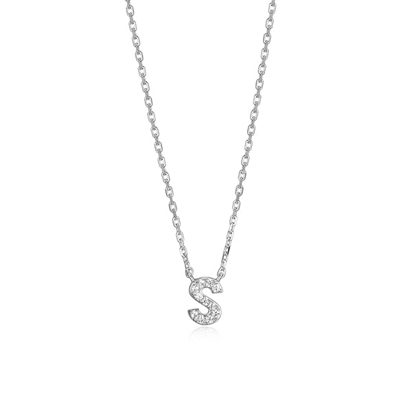 Elegant Necklace with Initial S
