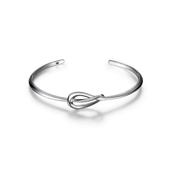 Elegant Eternity Love Knot Bangle
