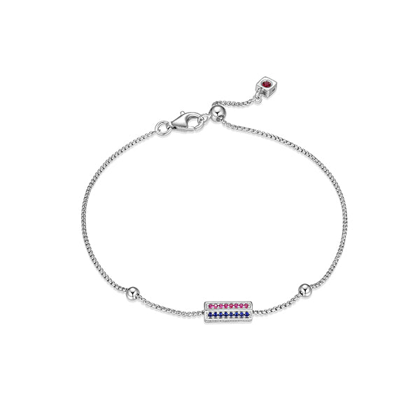 Elegant Cheer Hexagon Pillar Pendant Bracelet