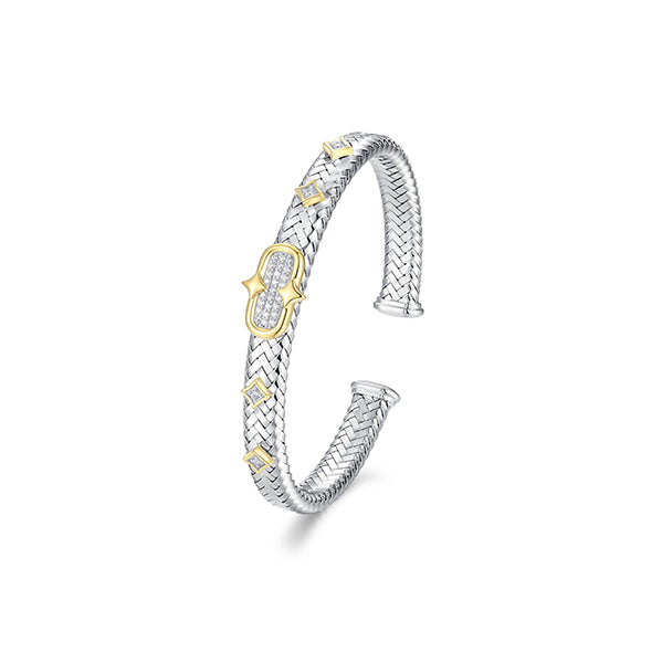 Best New Mesh CZ Cuff Bangle