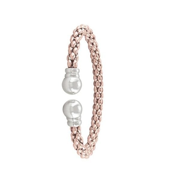 Pink-Open-End-Popcorn-Sterling-Silver-Fashion-bangle