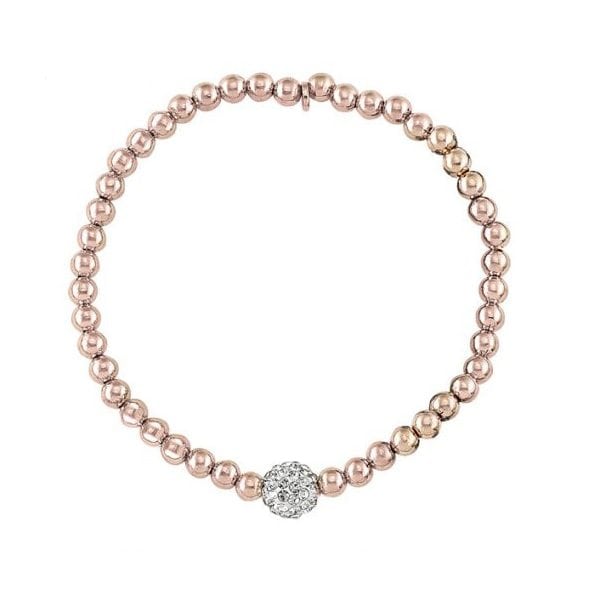 Sterling Silver Fashion Bracelet with CZ Ball