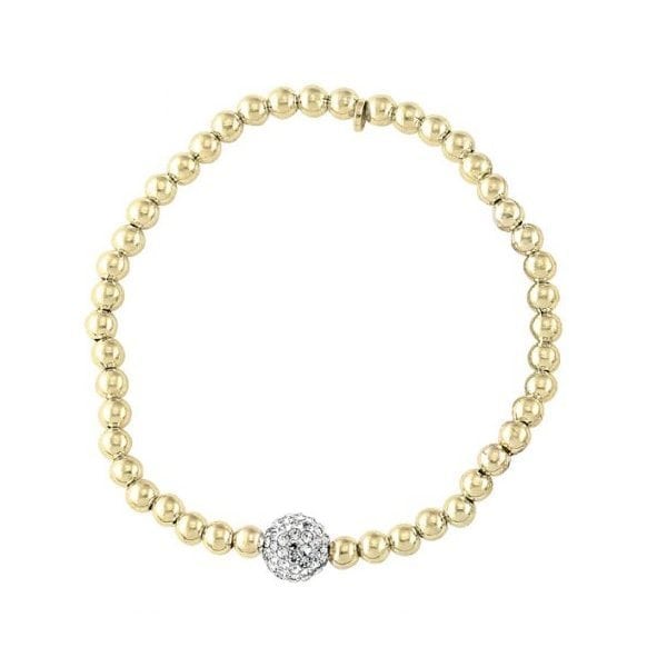 Sterling Silver Fashion Bracelet with CZ Ball