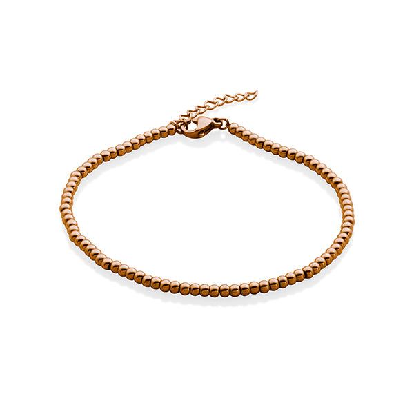 CJ Steelx Bead Bracelet - Rose Gold