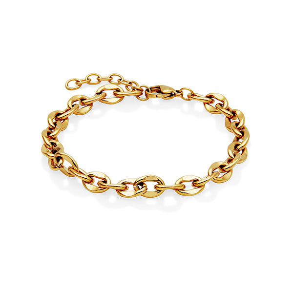 CJ Steelx 6.5mm Lip Chain Bracelet - Gold