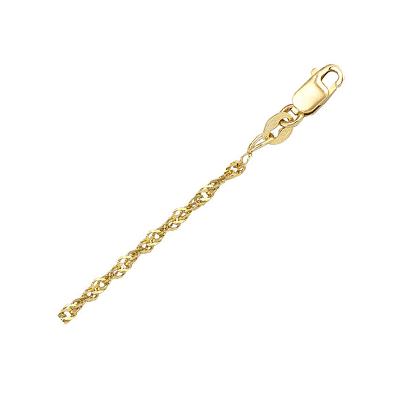 18"-18K-Gold-Singapore-Necklace---3.9-gm