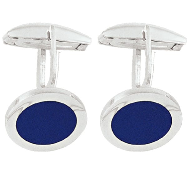 Sterling-Silver-Cufflinks---Blue