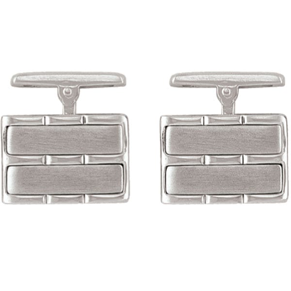 Sterling-Silver-Cufflinks---Rectangle