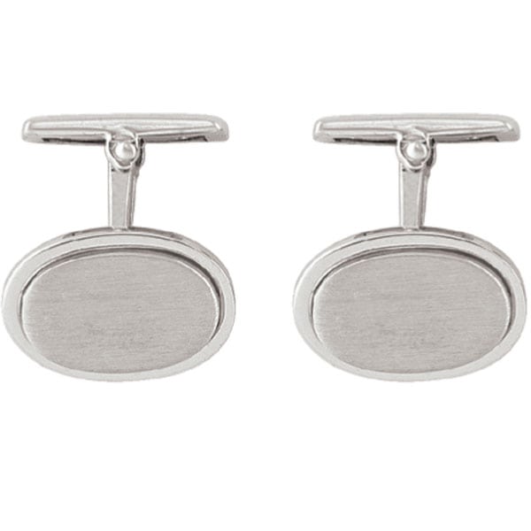 Sterling-Silver-Cufflinks---Oval