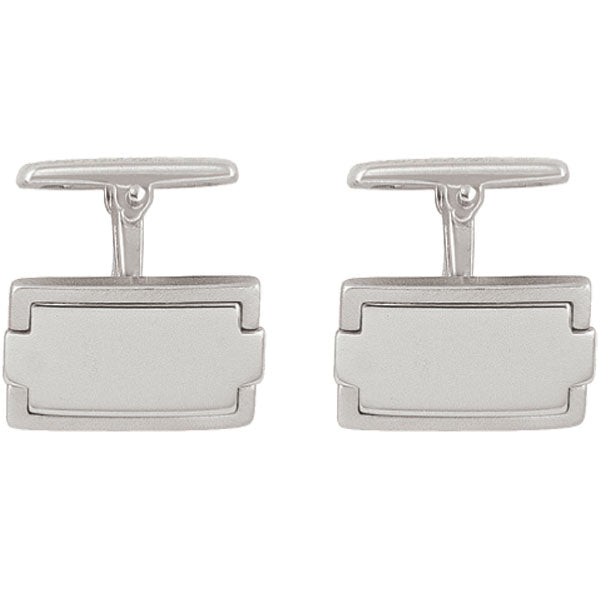 Sterling-Silver-Cufflinks---Square