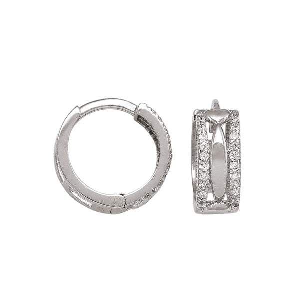 Elegant Gold Silver Hoop Earrings