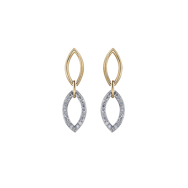 Diamond Stud Earrings in 10K (0.238 and 0.02 CT. T.W.) - Silver