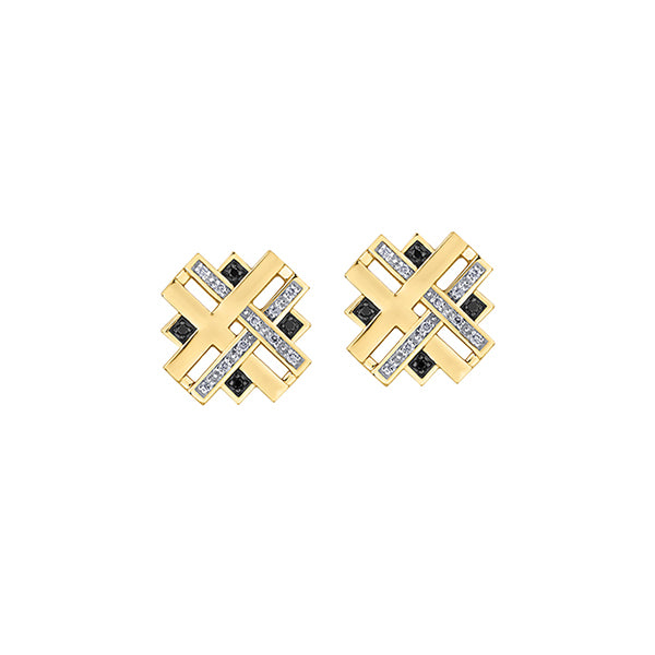 Diamond Stud Earrings in 10K (0.048 and 0.1 CT. T.W.) - Gold