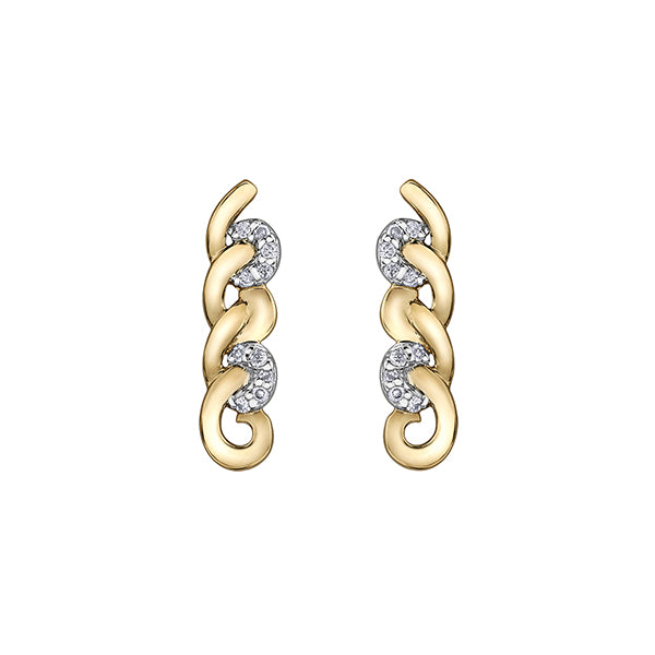 Diamond Stud Earrings in 10K (0.05 CT. T.W.) - Gold