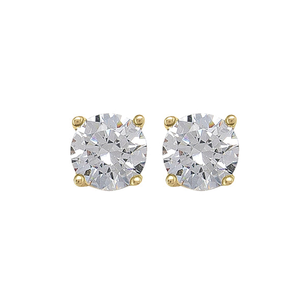 Elegant Gold Stud Earrings