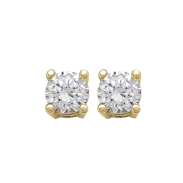 Elegant Gold Stud Earrings