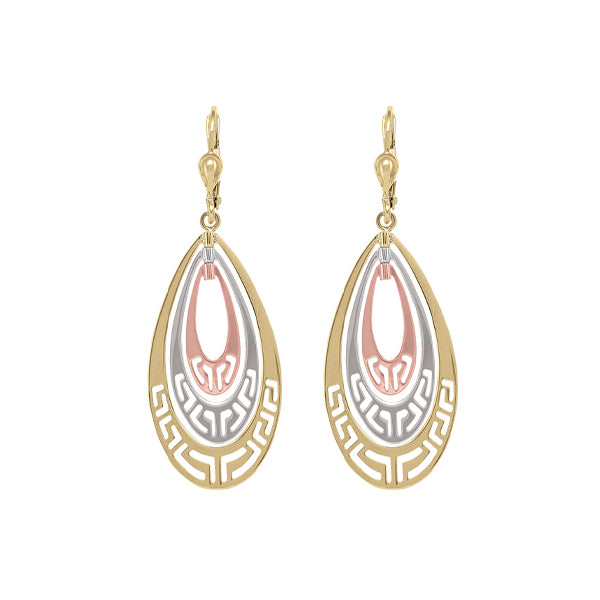 Elegant Real Gold Drop Earrings