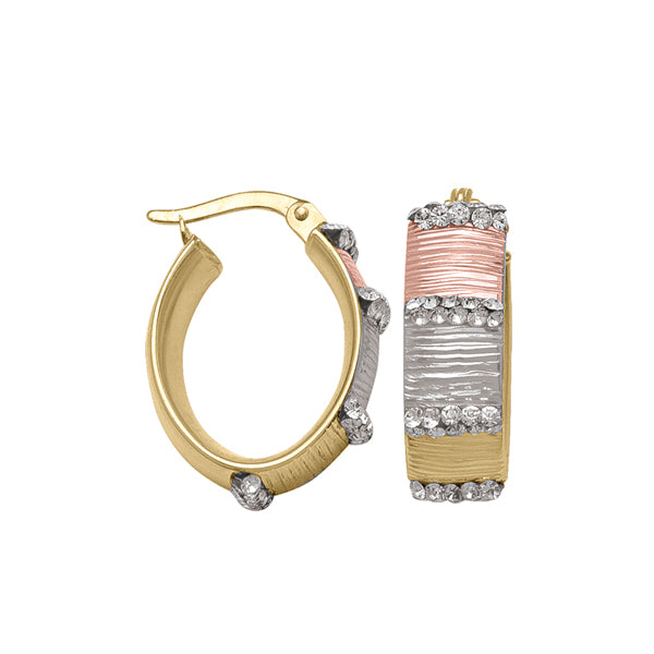 Elegant Real Gold Hoop Earrings