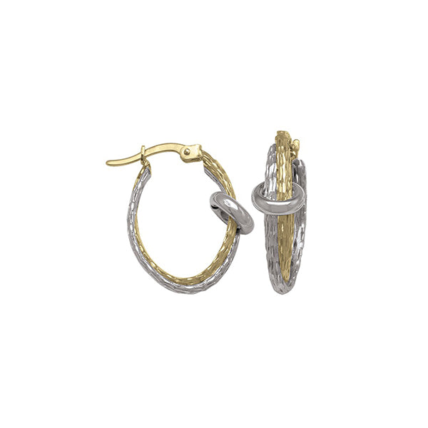 Elegant Real Gold Hoop Earrings