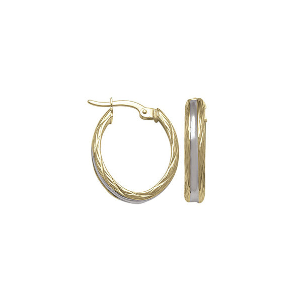 Elegant Real Gold Hoop Earrings