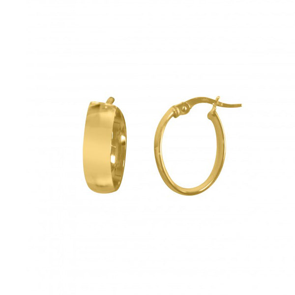 14K-Gold-Domed-Hoop-Earrings---1.6-gm