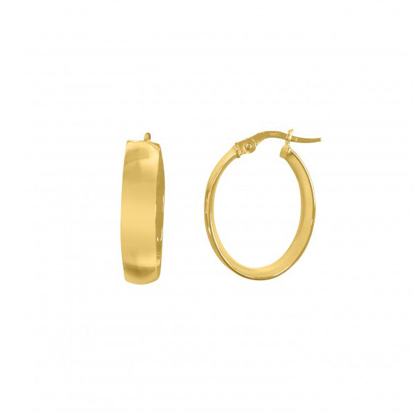 14K-Gold-Domed-Hoop-Earrings---1.9-gm