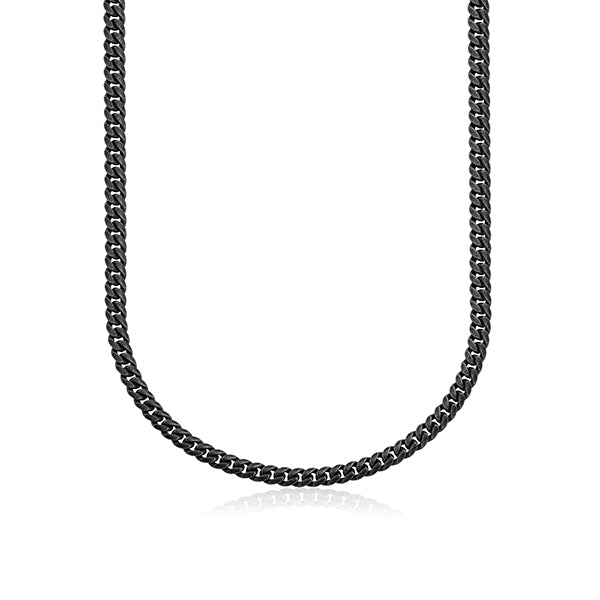 STEELX 8mm Curved Curb Chain - Antique Black