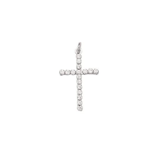 18K-White-Gold-Cross-Pendant-with-Cubic-Zirconia