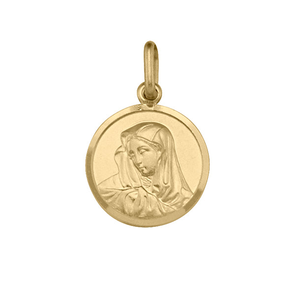 14K-Gold-Madonna-Pendant---1.9-gm