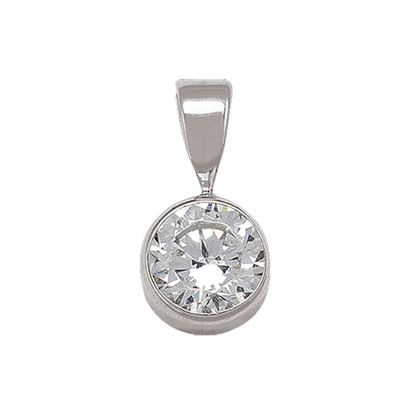 Elegant Gold Zirconia Pendant