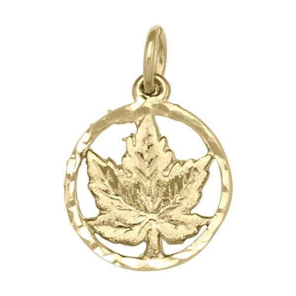 10K-Gold-Charm---Maple-Leaf