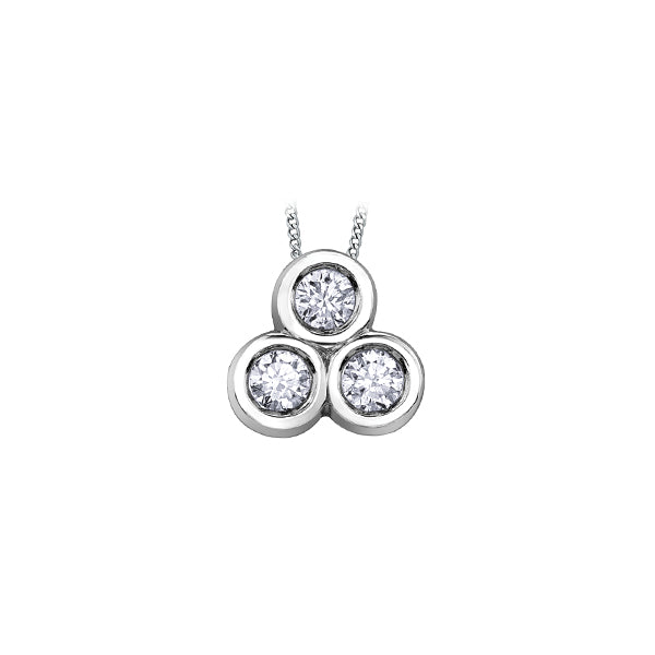 Diamond Pendant in 10K (0.25 CT. T.W.) - Silver