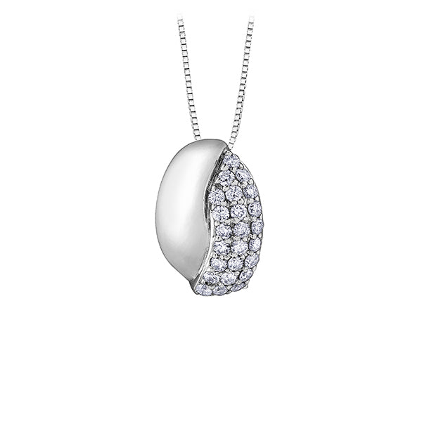 Diamond Pendant in 10K (0.3 CT. T.W.) - Silver