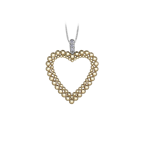 Diamond Pendant in 10K (0.045 CT. T.W.) - Gold