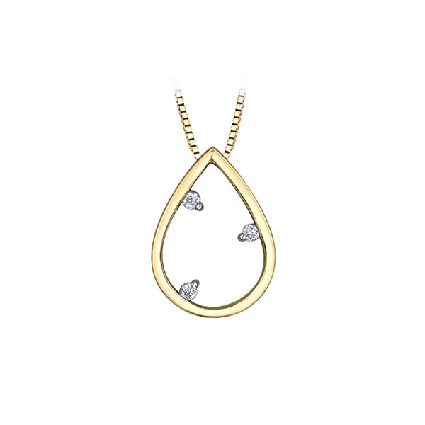 Diamond Pendant in 10K (0.03 CT. T.W.) - Gold