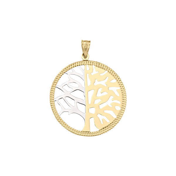 Gold Round Pendant for Women