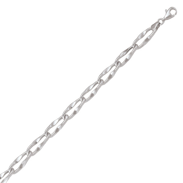 Elegant Real Gold Silver Link Bracelet