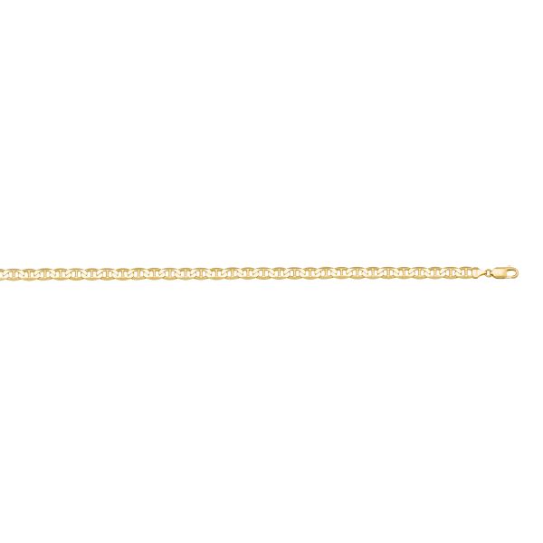 14K Gold Flat Anchor Bracelet