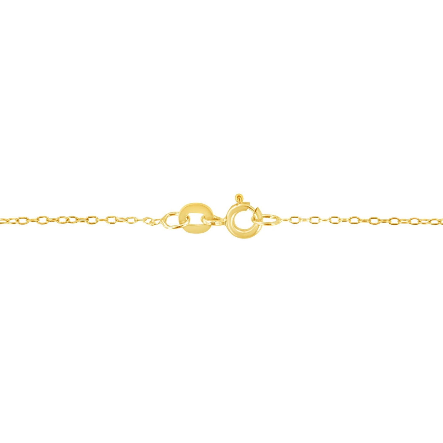 14K Yellow Gold Plated .925 Sterling Silver 1/2 Cttw Champagne Diamond Cross Pendant Necklace (K-L Color, I1-I2 Clarity) - 18"