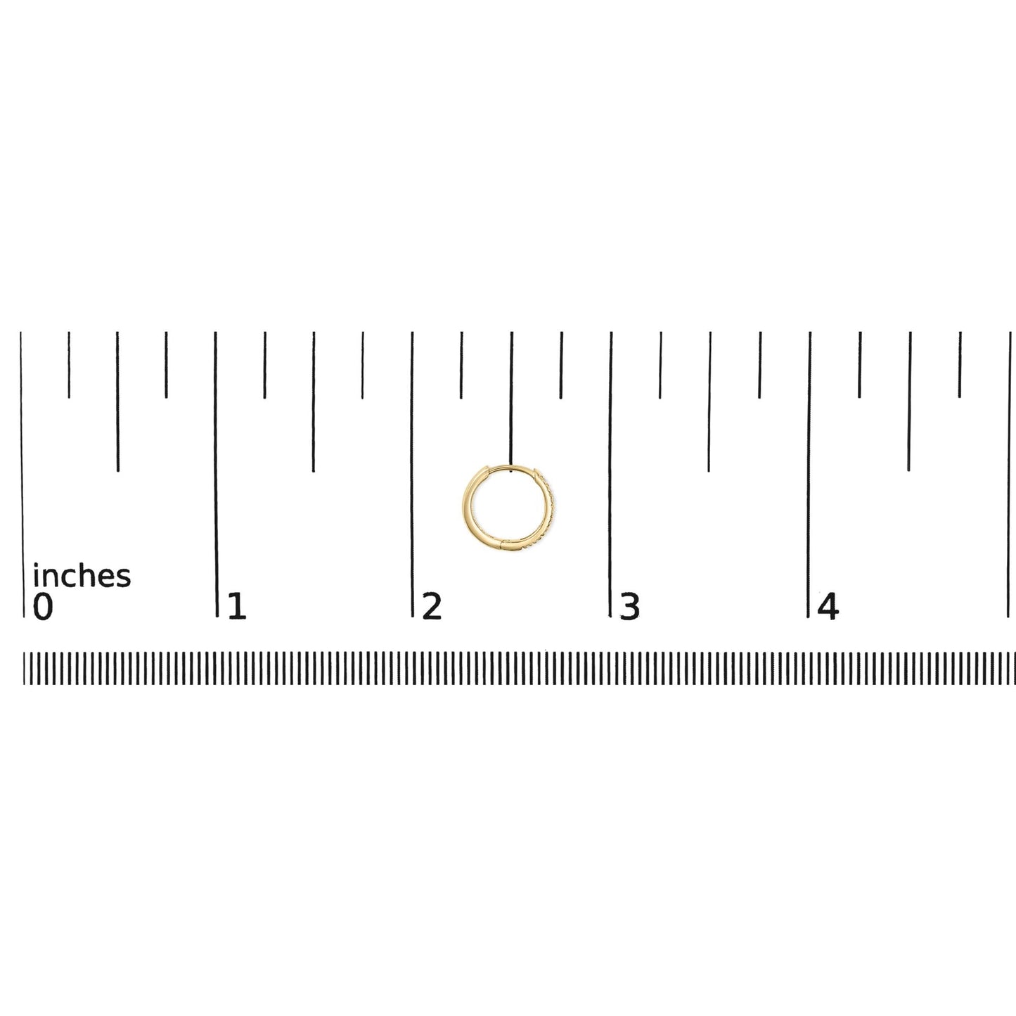 14K Rose Gold 1/5 CTW Diamond Huggie Hoop Earrings (K-L Color, I2-I3 Clarity)