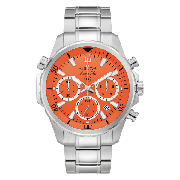 96B395 Marine Star Chronograph Quartz Men Watch