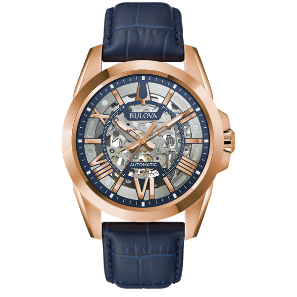 Bulova 97A161 Sutton Automatic Mens Watch - Blue