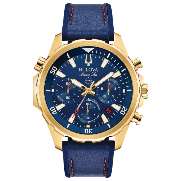 Bulova 97B168 Marine Star Mens Watch - Blue
